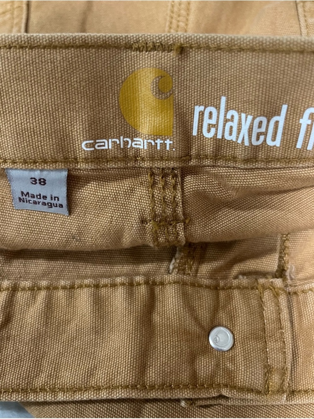 New Men's Work Carhartt,Shorts, Rugged Flex Rigby, Size 38 - Picture 6 of 7